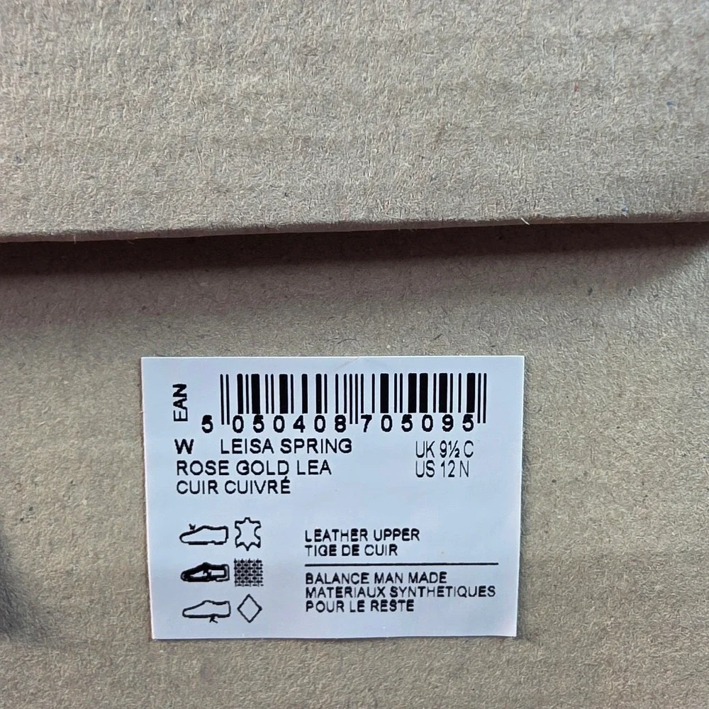 Clarks Leisa Spring Comfort Sandals Womens 12N Rose Gold Leather Metallic NEW - Picture 2 of 7